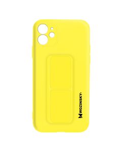 Coque Iphone 12 Silicone Support Magnétique Pliable Wozinsky Jaune
