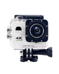 Caméra Étanche 4K Sport Slow Motion 16Mp Grand Angle 170° Wi-Fi Blanc - Mémoire Supplémentaire De 0 Go