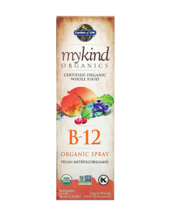 Garden Of Life, Mykind Organics, Vitamine B-12 Biologique En Spray, Framboise, 60 Ml