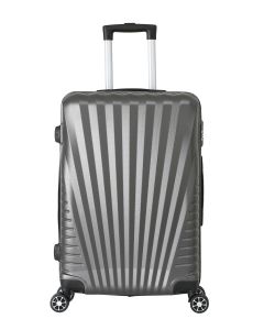 Valise Taille Moyenne 4 Roues 65Cm Rigide Anthracite - Elegance - Trolley Adc