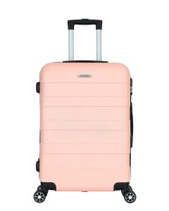 Valise Grand Format 4 Roues Double 75Cm Abs Rigide Rose Saumon - Tropic - Superfly