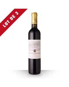 3X Château Moncassin Prestige Buzet Rouge 2017 - 50Cl