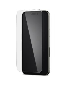 Verre Trempé Iphone 14 Pro Max Dureté 9H Bords Biseautés 2.5D Spigen Transparent