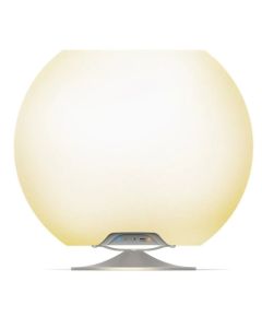 Enceinte Bluetooth Sans Fil Avec Lampe Led Et Seau À Glace - Kooduu - Sphere Argent Brosse