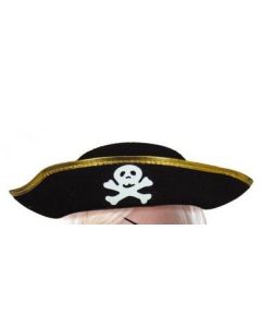 Chapeau Pirate Enfant Feutre Noir