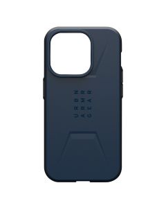 Coque Anti-Chutes Pour Iphone 15 Pro Magsafe Série Civilian Uag Bleu Colvert