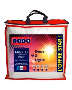 Couette Légère 100% Polyester Fibre Recyclée Circul’Air® Dodo - 140 X 200 Cm Pour Lit 1 Place