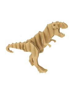 Puzzle 3D - Tyrannosaure - 28X18X7,5Cm - Maquette Carton À Monter, Décorer, Colorier