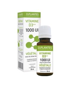 Vitamine D3++ Végétale 1000 Ui 20Ml D.Plantes