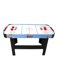 Air Hockey Teenager - Table De Air-Hockey Avec Système D'Air Pulsé 6-8W - 142 X 72 X 81 Cm - Bleu/Noir