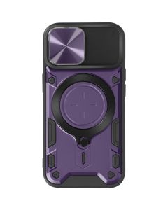 Coque Magsafe Pour Iphone 15 Protection Caméra Intégrée Violet