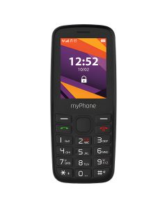 Téléphone Portable Noir Myphone 6410 4G Lte Utilisation Facile, Écran 2,4
