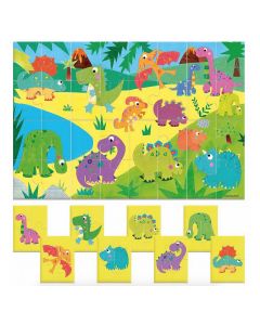 Puzzle Recto Verso 8+1 Dinosaures