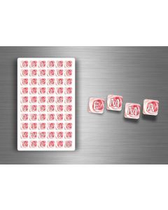 Akachafactory Lot De 60 Autocollants Sticker Scrapbook Scrapbooking Alphabet Lettres A-Z Diy H