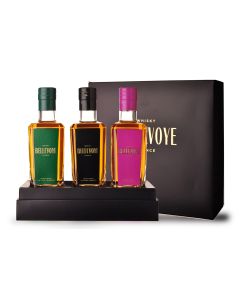 Whisky Bellevoye  Noir-Vert-Prune 3X20Cl - Coffret Prestige
