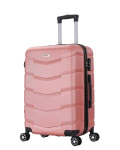 Valise Grand Format 4 Roues Double 75Cm Abs Rigide Rose Gold - Wall - Superfly