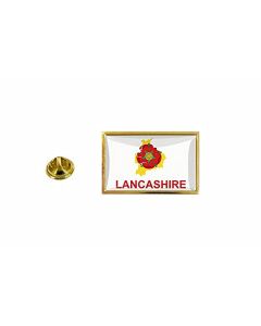 Akachafactory Pins Pin Badge Pin'S Drapeau Pays Carte Royaume Uni Lancashire