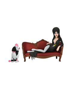 Elvira, Maîtresse Des Ténèbres - Figurine Toony Terrors Elvira On Couch 15 Cm