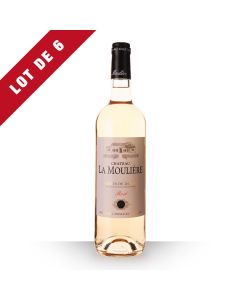 6X Château La Moulière Côtes De Duras Rosé 2021 - 75Cl