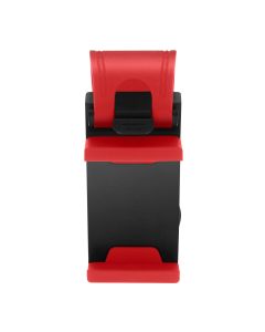 Support Voiture Smartphone Fixation Volant Design Compact Rouge Et Noir