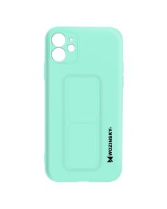 Coque Iphone 12 Mini Silicone Support Magnétique Pliable Wozinsky Turquoise