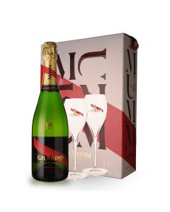Champagne Mumm Cordon Rouge 75Cl Brut - Coffret 2 Fluttes