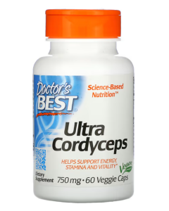 Doctor'S Best, Ultra Cordyceps, 750 Mg, 60 Capsules