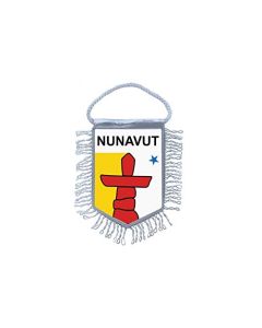 Akachafactory Fanion Mini Drapeau Pays Voiture Decoration Etats Region Canada Nunavut