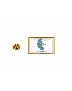 Akachafactory Pins Pin Badge Pin'S Drapeau Pays Carte Region Espagne Province Melilla