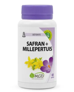 Mgd - Safran + Millepertuis 60 Gélules Pullulan 273,1 Mg