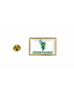 Akachafactory Pins Pin Badge Pin'S Drapeau Pays Carte Royaume Uni Derbyshire