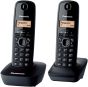 Téléphone Sans Fil Duo Dect Noir - Panasonic - Kx-Tg1612Frh
