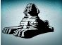 Akachafactory Autocollant Sticker Egypte Antique Ancienne Egyptien Sphinx Gizeh Noir