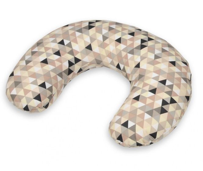 Coussin Appui-Tête Triangles Beiges